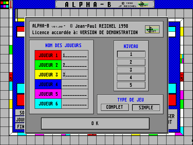 Alpha-B atari screenshot